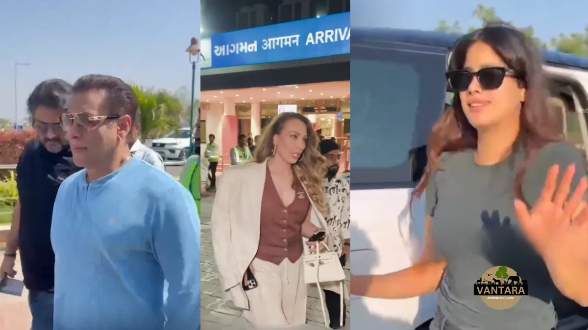 Salman Khan and Janhvi Kapoor visited Vantara with Lulia Vantur