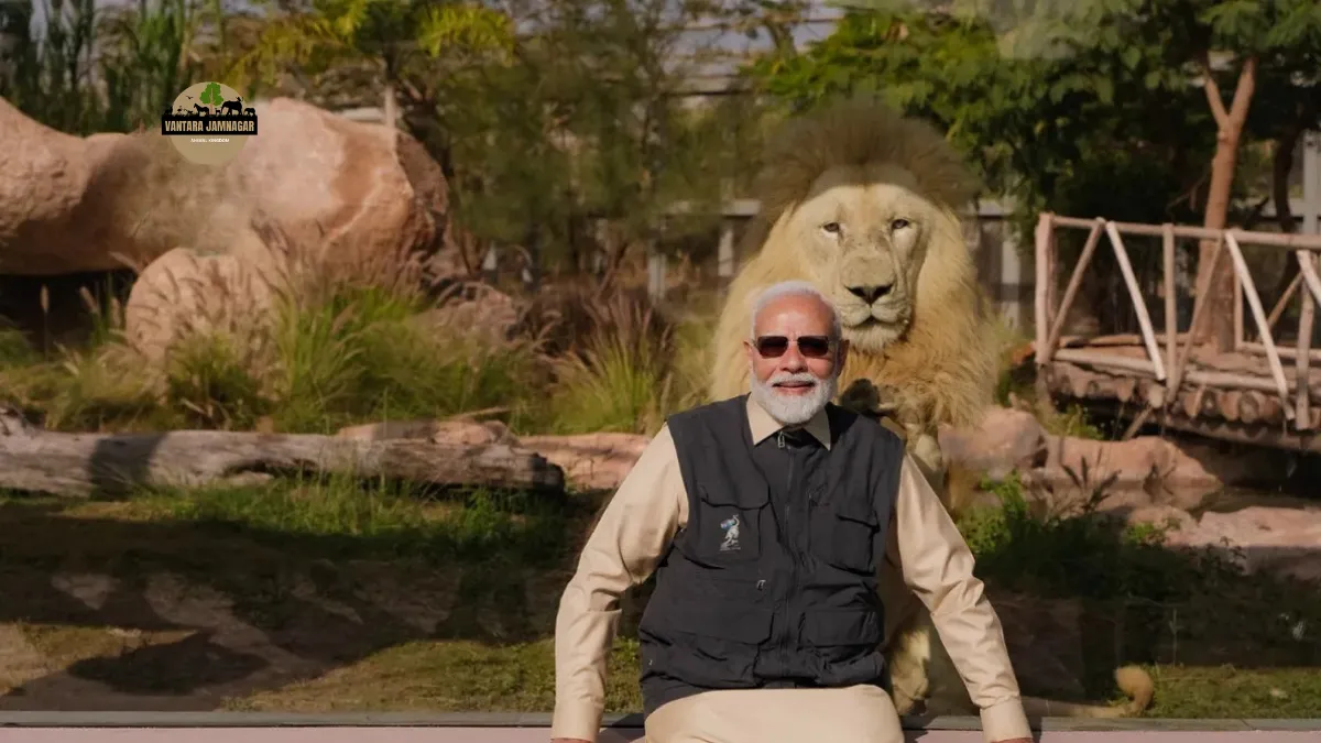 PM Modi in Vantara Jamnagar