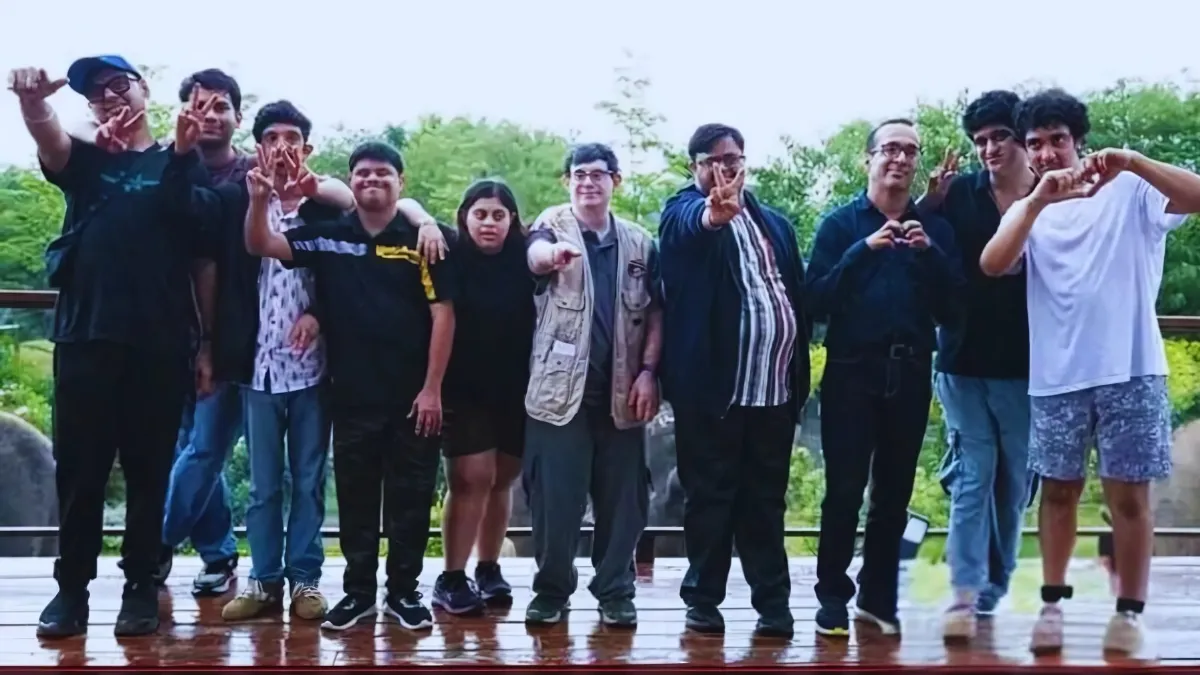 actors of the film 'Sitare Zameen Par' at Vantara