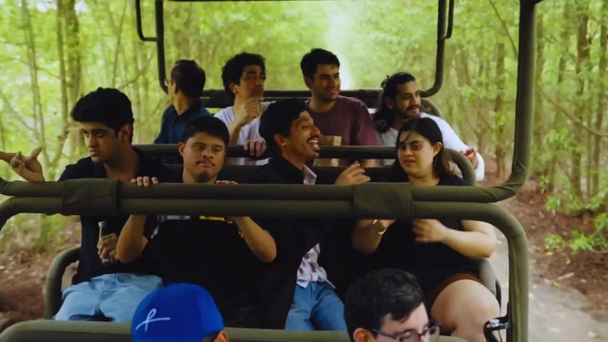 Actors of the film 'Sitare Zameen Par' at Vantara